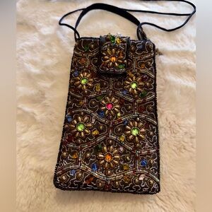Hand Sewn Bejeweled Bag. Stunning!